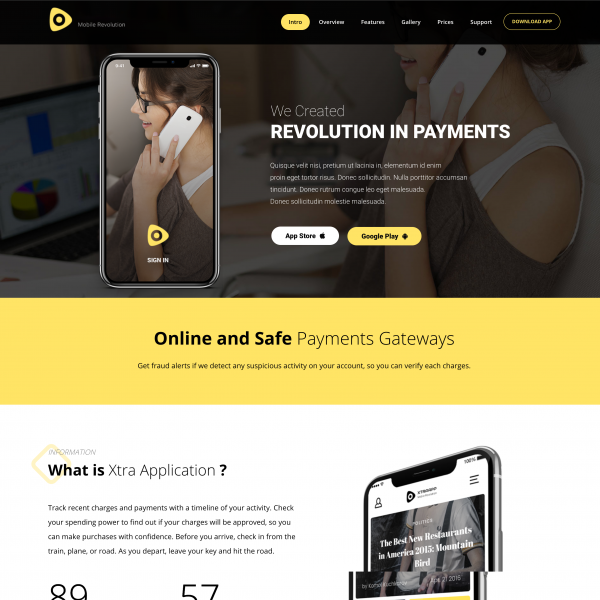 Application – Xtra Application WordPress Theme1