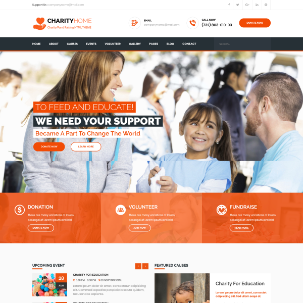 Charity Home Charity and Donation HTML5 Template copy1