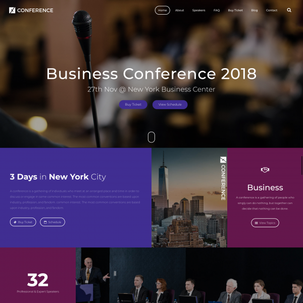 Conference – Conference Event WordPress Theme1