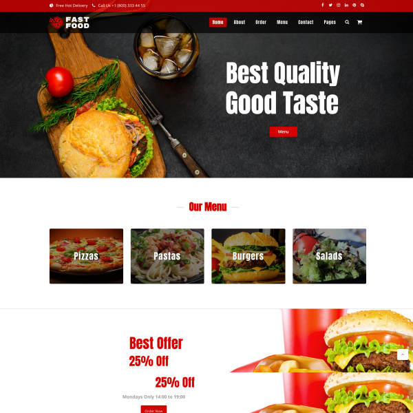 Fast Food – Fast Food WordPress Theme1