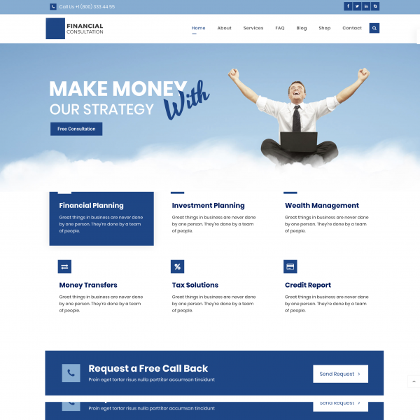 Financial Consultation – Assistance and Financial Consultation WordPress Theme1
