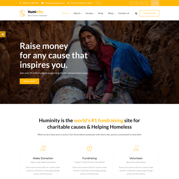 Huminity HTML Template Home Style One copy1