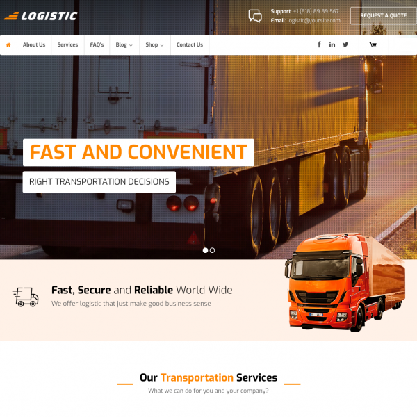 Logistic – Theme for Transportation Business1