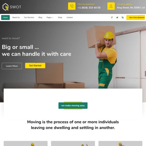 Moving – Warehouse Storage WordPress Theme1