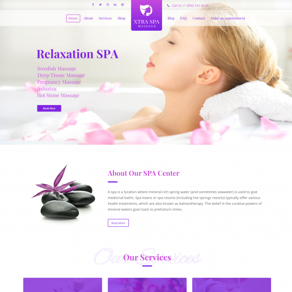 SPA – SPA Massage WordPress Theme1