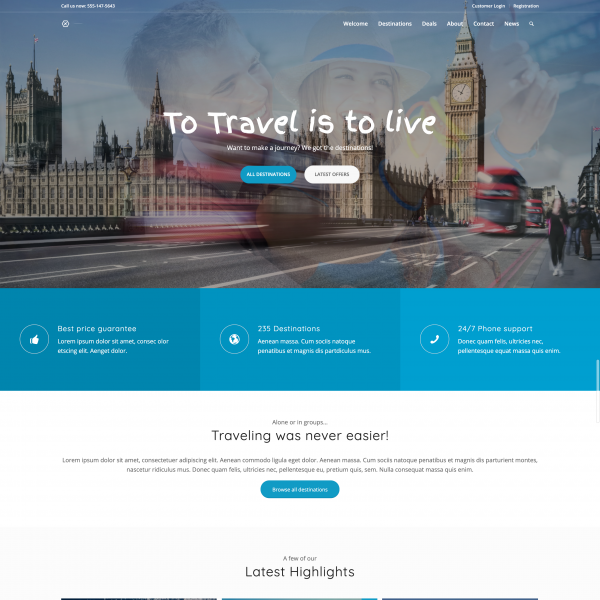 Travel Demo – Theme Demos Sites site1