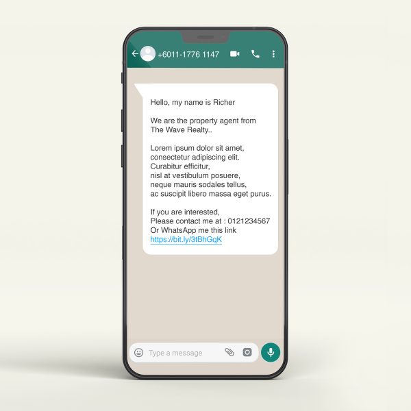 Sample of message